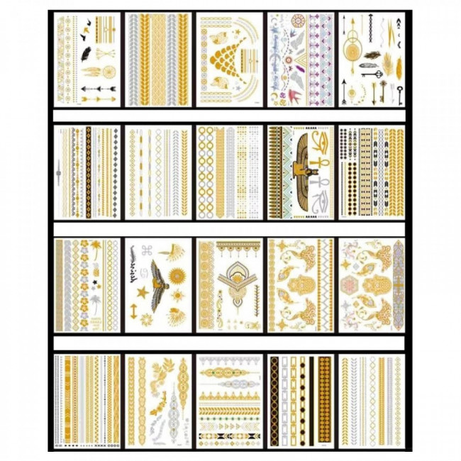 Наклейка-флэш-тату 145*210мм, MAYLOTT/YH06080 (20) Наклейка-флэш-тату 145*210мм, MAYLOTT/YH06080 (20)