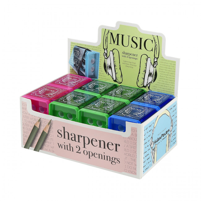 Точилка с контейнером "Easysharp", 2 отверстия, BV/35-0055 (24) Точилка с контейнером "Easysharp", 2 отверстия, BV/35-0055 (24)