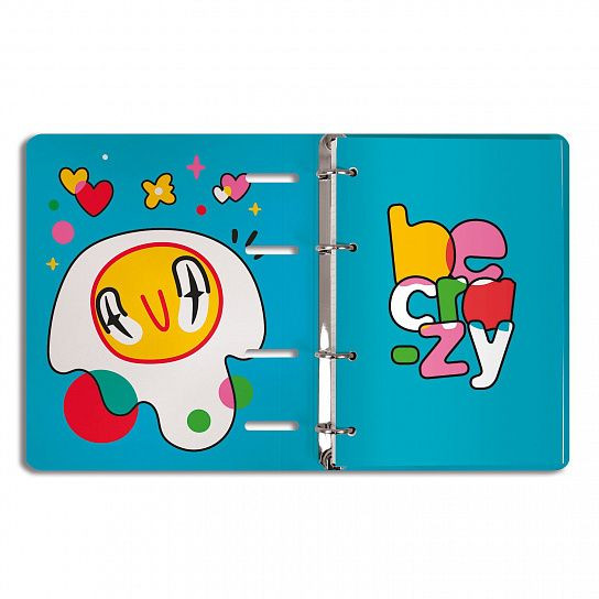 Тетрадь А5 120л клетка, на кольцах, со см. блоком, LUNATIC LOREX/ LXNBCL-LU (10)