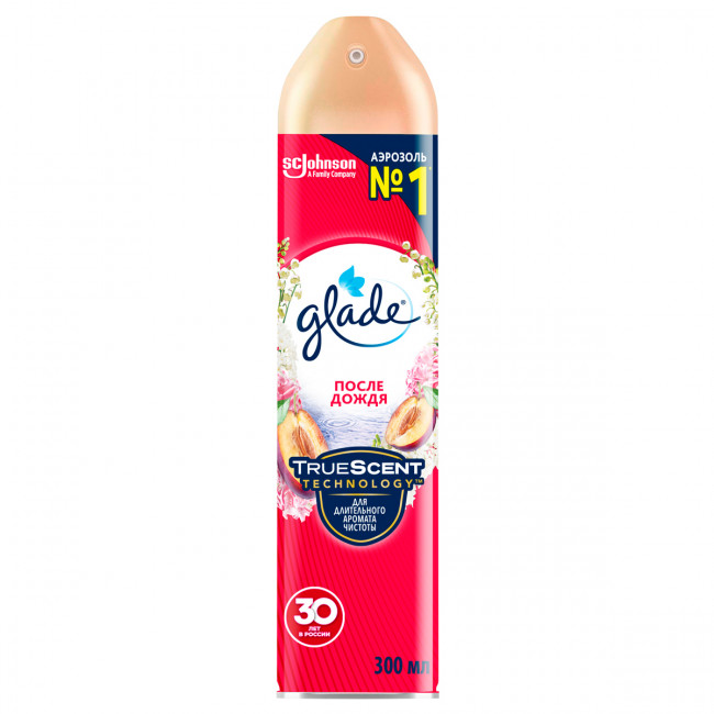 Освежитель воздуха аэрозольный Glade "После дождя", 300мл