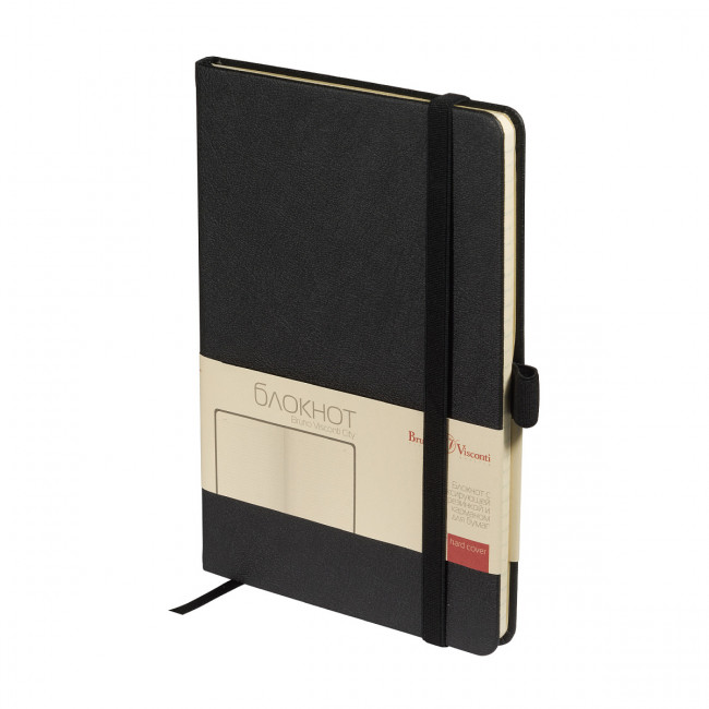 Бизнес - блокнот А5 80л линия "City", сшивка, черный, BV/3-698/02 (20)