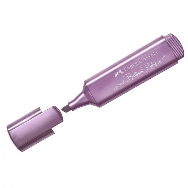 Текстовыделитель Faber-Castell "TL 46", рубиновый, металлик, 1-5 мм (10)