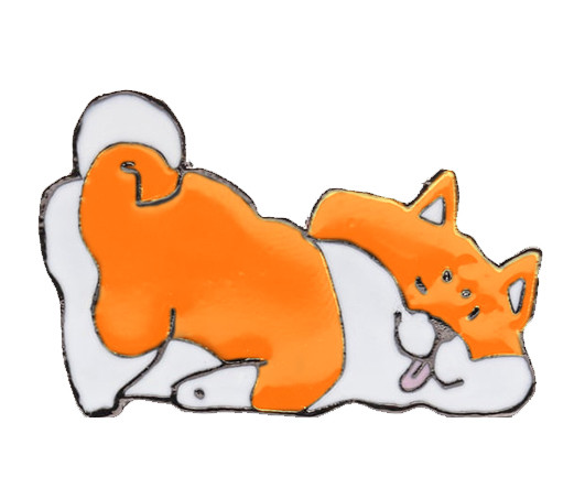 Значки DC-411 "Сиба-ину" металл, цветная эмаль, размер 40*25 мм, рыжий с белым (1/201) Значки DC-411 "Сиба-ину" металл, цветная эмаль, размер 40*25 мм, рыжий с белым (1/201)