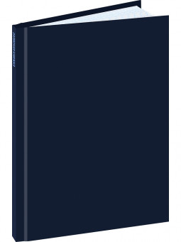 Записная книжка А6 48л клетка "Синий", склейка, Проф-Пресс/ЗК48-0340 (40)