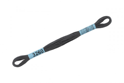 Нитки для вышивания "Gamma"    мулине  ( 3173-6115 )  100% хлопок     8 м №3260 т.серый