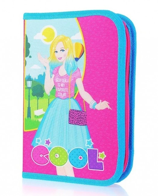 Пенал односекционный большой "COOL GIRL" с двумя откидными планками, печать на ткани, Пчёлка/ПО-42 (20) Пенал односекционный большой "COOL GIRL" с двумя откидными планками, печать на ткани, Пчёлка/ПО-42 (20)