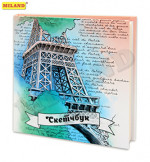 Скетчбук "Париж" 7БЦ, 150*150 мм, глянцевая ламинация, 80 л С80-0690