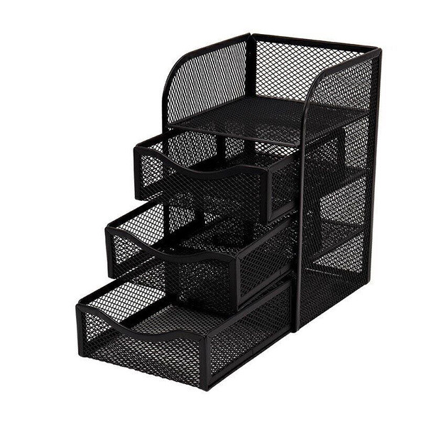 Подставка для канц.пренадлежностей, 4 отд., металлическая, черная WENZER OFFiCE /9062 Подставка для канц.пренадлежностей, 4 отд., металлическая, черная WENZER OFFiCE /9062