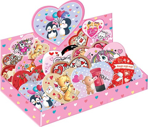 Набор мини-открыток "Валентинки" 8-70-14010