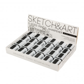 Точилка с 2-мя контейнерами "Sketch&Art", 1 отверстие, BV/35-0051 (12)