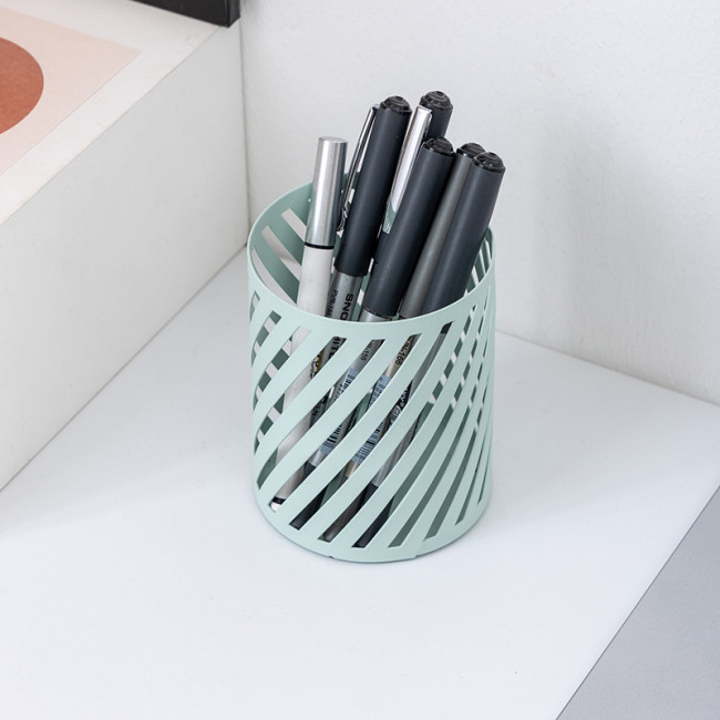 Стакан металлический для канцелярских принадлежностей 8х10см, пастельные цвета, ассорти, круглый MQ2501Round