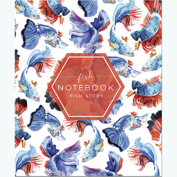 Тетрадь А5 48л клетка "Акварельные Истории 2" скрепка, Полином/3107 (40)