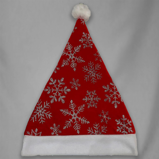 КОЛПАК, DARLENS «СНЕЖИНКИ», ТЕКСТИЛЬ, 29Х39 СМ, БЛЕСТКИ, DL-DRL08348