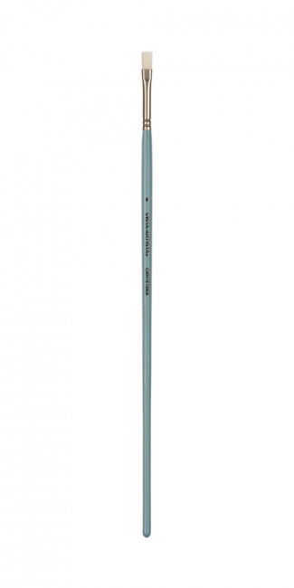 Кисть синтетика плоская,(имитация щетины) длинная ручка №06 VISTA-ARTISTA