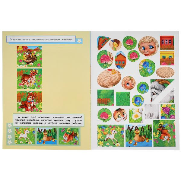 Активити с многоразовыми наклейками «Домашние животные» из серии «Чудо-наклейки». Формат: 210 х 285мм 8стр, Умка Активити с многоразовыми наклейками «Домашние животные» из серии «Чудо-наклейки». Формат: 210 х 285мм 8стр, Умка