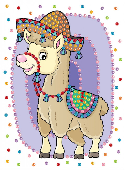 Мозаика 19.5 x 26.5см "Лама", Hobbius/MDS-05 №10