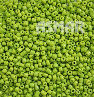 Бисер "ASMAR" размер №8, вес: 450 г, салатовый глянцевый, непрозрачный
