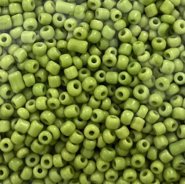Бисер "ASMAR" размер №8, вес: 450 г, салатовый глянцевый, непрозрачный