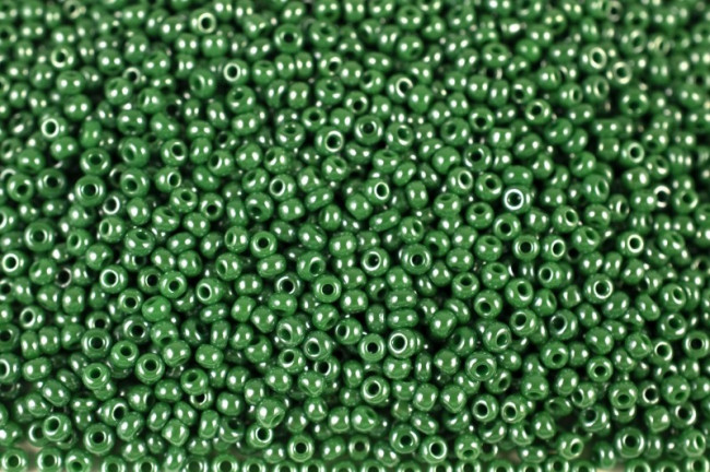 Бисер "ASMAR" размер №8, вес: 450 г, зелёный перламутровый, AR-20117