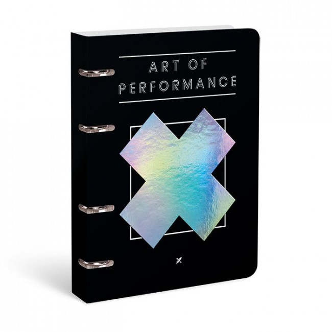 Тетрадь А5 120л клетка, на кольцах, со см. блоком, MINDBENDING  GRADIENT LOREX/ LXNBCL-MB (10)