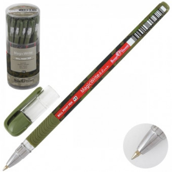 Ручка шариковая 0,5мм синяя "MagicWrite. Милитари. Хаки", BV/20-0240/23 (24)