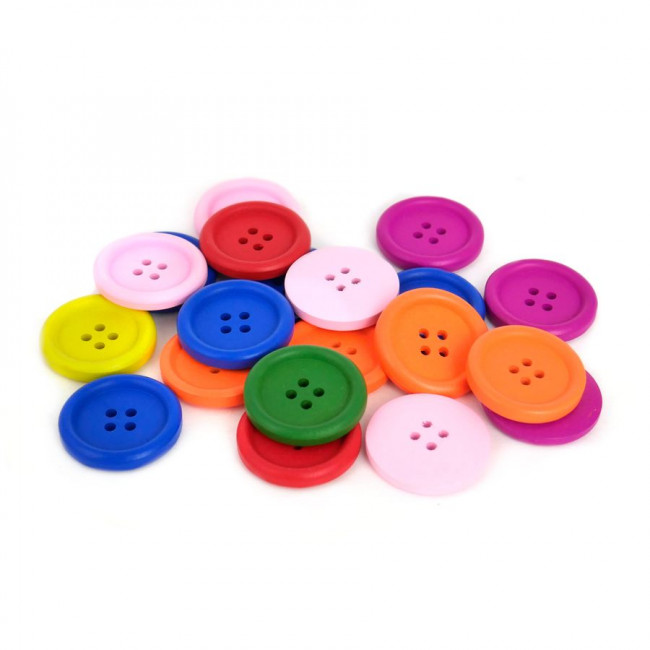 Пуговица для декорирования, D=2,5см, разноцветная, Микрос/ч36591 (20)