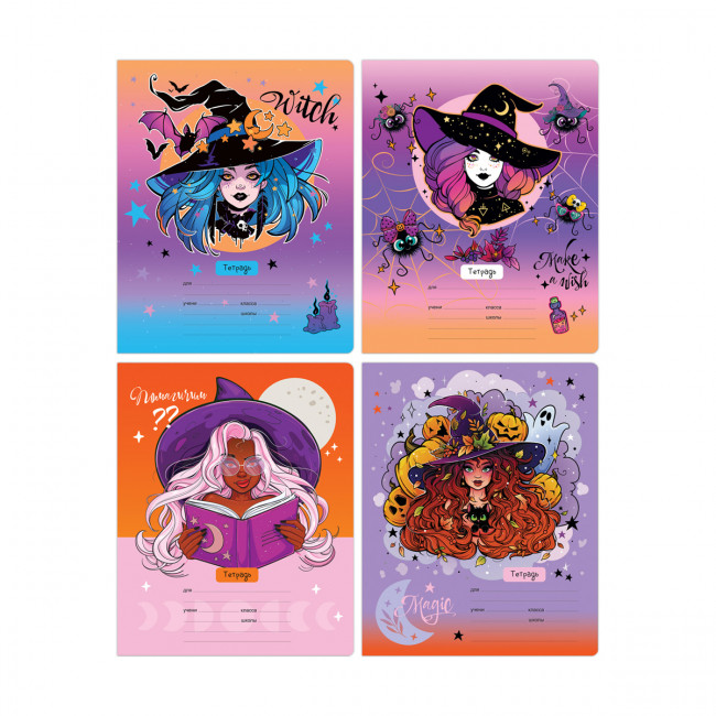 Тетрадь 12 линия "Уроки магии" скрепка, BG/Т5ск12_бл 11703 (16/160)