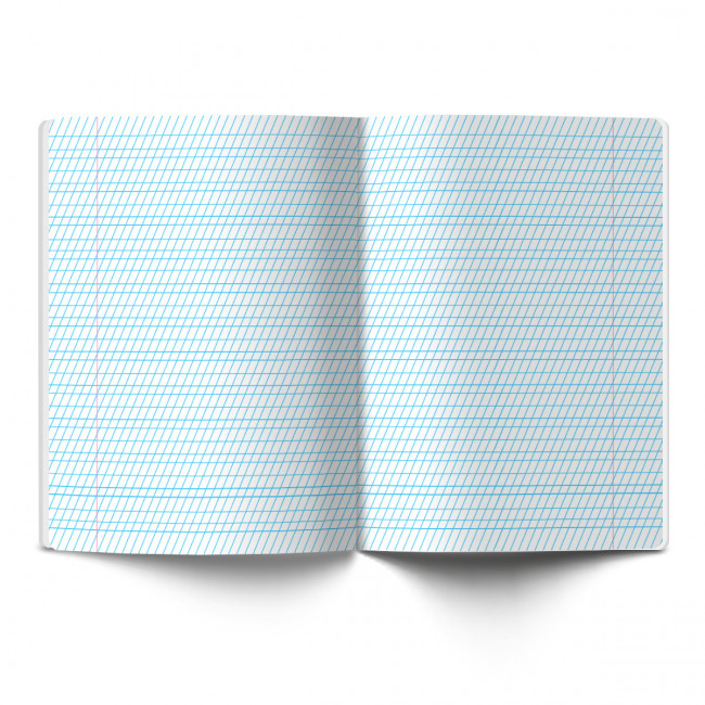 Тетрадь 12 частая косая линия с доп. горизонтальной (Московская косая) "Классная" скрепка, зеленая, Светоч (25/250)