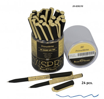 Ручка шариковая 0,7мм синяя "PrimeWrite. Газета-2", BV/20-0293/10 (24)