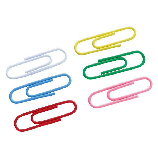 Скрепки круглые цветные, 28 мм, 100 шт. AXENT (20/240)