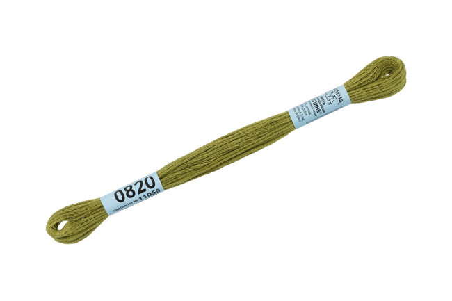 Нитки для вышивания "Gamma" мулине ( 0820-3070 ) 100% хлопок 8 м №0820 хаки Нитки для вышивания "Gamma" мулине ( 0820-3070 ) 100% хлопок 8 м №0820 хаки