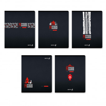 Тетрадь 96 клетка "Эстетика Родины" скрепка, Светоч (5/30)