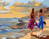 Набор для творчества "Рисование по номерам". J017 Прогулка по берегу 40*50