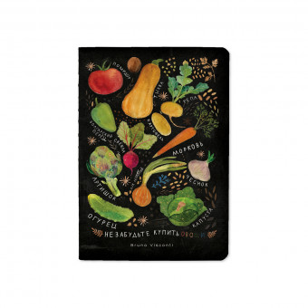 Тетрадь А6 32л клетка "Vegan", сшивка, BV/7-32-001/15 (40)