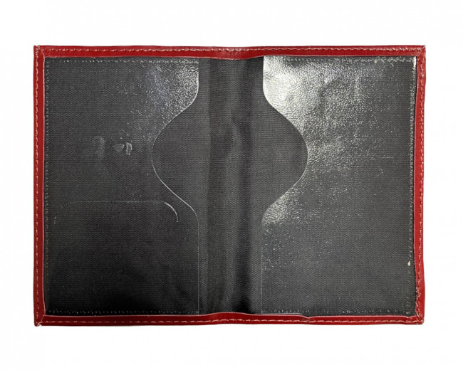 Обложка на паспорт WENZER OFFiCE, Паспорт мал ф/з, красный, эко кожа