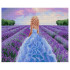 Алмазная мозаика 40*50 на подрамнике "Лавандовое поле", полная выкладка, ALM037