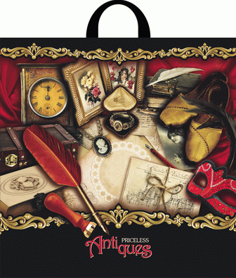 Пакет ПВД петлевой (40*44) 70 мкм "Антиквариат" (25)