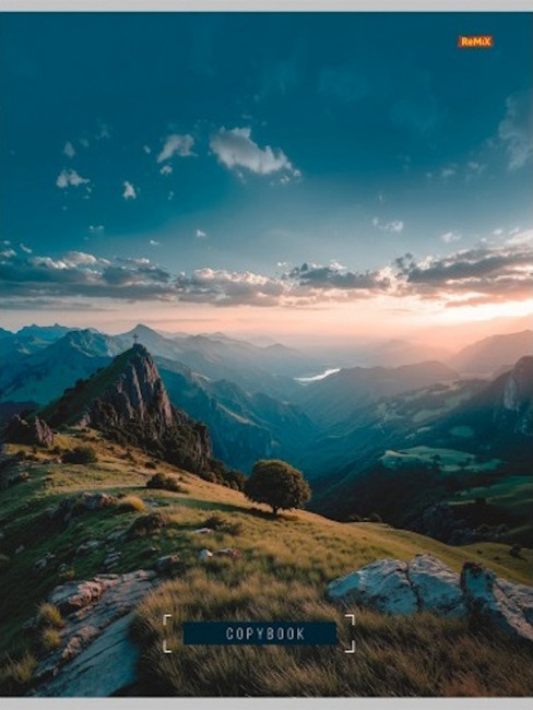 Тетрадь А4 96 клетка "Красивая природа-2" скрепка, Remix/96-8962 (5/30)