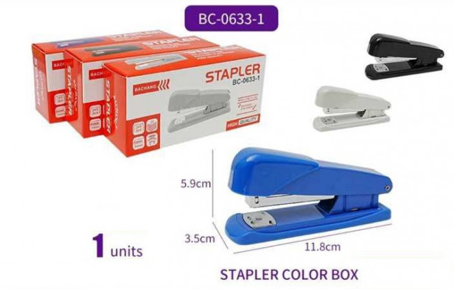 Степлер 24/6 канцелярский, Bachang/BC-0633 (12)