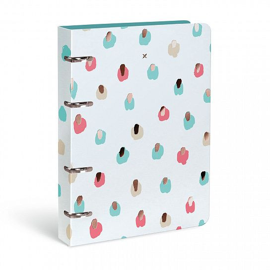 Тетрадь А5 120л клетка, на кольцах, со см. блоком, PASTEL FAUVISM LOREX/ LXNBCL-PF (10)