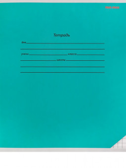 Тетрадь 12 клетка "Классика. Тёмно-зелёная" скрепка, Проф-Пресс/12-9207 (20/240)