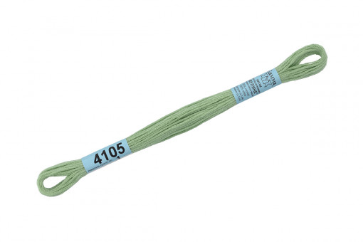Нитки для вышивания "Gamma"    мулине  ( 3173-6115 )  100% хлопок     8 м №4105 св.серо-зеленый