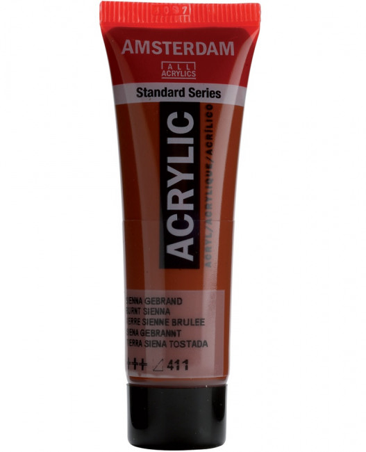 Краска акриловая Amsterdam туба 20мл №411 Сиена жженая