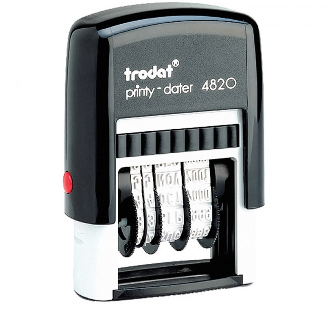 Датер 4мм ленточный, 1строка, 73930, Trodat/4820 Датер 4мм ленточный, 1строка, 73930, Trodat/4820