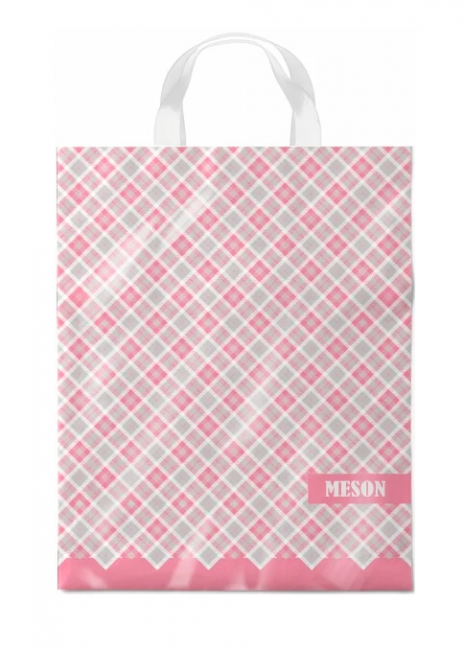 Пакет 28*35 ПВД "Мезон" с петлевой ручкой (25/500)