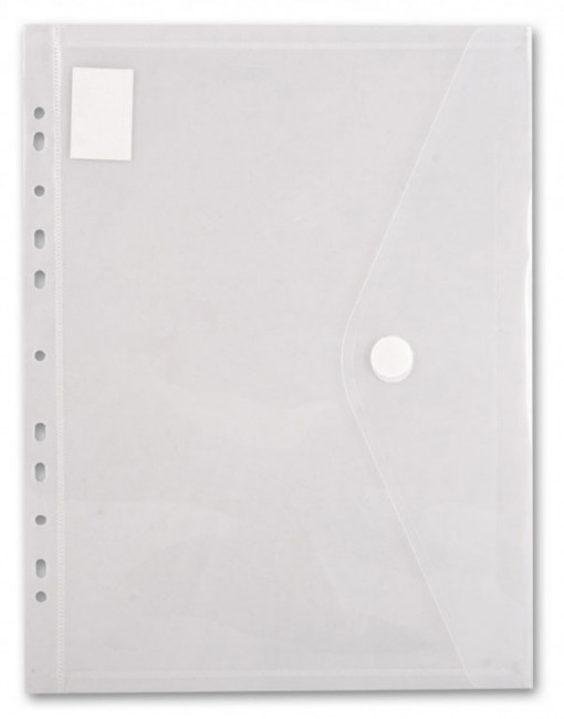 Папка-конверт А4 180мкр на кнопке, пластик, с перфорац., прозрачный, PK880CLEAR Бюрократ/288969 (5) Папка-конверт А4 180мкр на кнопке, пластик, с перфорац., прозрачный, PK880CLEAR Бюрократ/288969 (5)