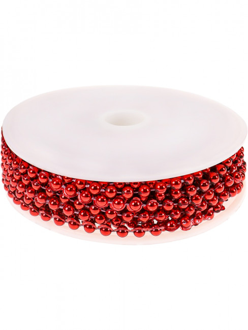 Бусы 10м красные "Роскошь" на ёлку, MILAND/НУ-3409 Бусы 10м красные "Роскошь" на ёлку, MILAND/НУ-3409