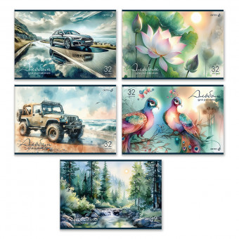 Альбом для рисования А4 32л "Живые сюжеты " скрепка, Светоч/А256_01704 (5)