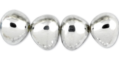 Бусина 12 x15мм под серебро,  пластик, Zlatka/BLA-09