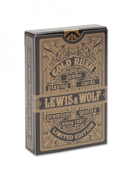 Игральные карты серия "Lewis & Wolf" Gold Rush 54шт/колода(poker size index jumbo, 63*88 мм) ИН-3829 Игральные карты серия "Lewis & Wolf" Gold Rush 54шт/колода(poker size index jumbo, 63*88 мм) ИН-3829